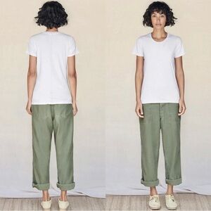 SUNDRY Cargo Mid Rise Straight Leg Pants Military Green Sz S